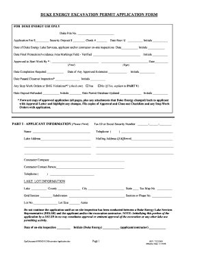 Duke Energy Application  Form