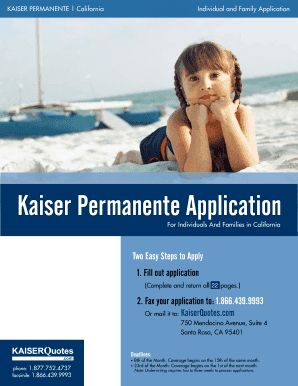 Kaiser Permanente Application InsuranceDIY Com  Form