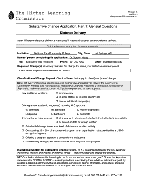 The Higher Learning Npcc  Form