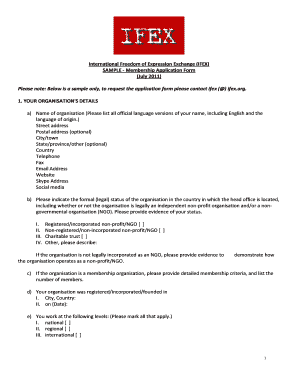 International Dom of Expression Exchange   Form