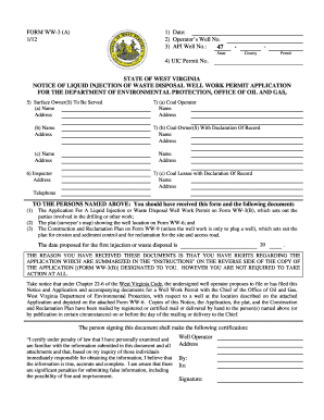 Underground Injection Control Permit Application Package  Form
