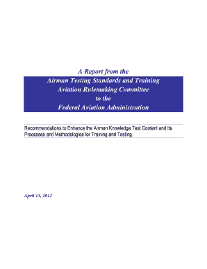 Airman Testing Standards and Training  Form