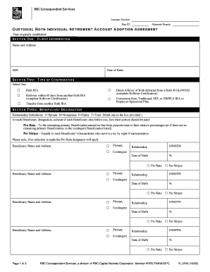 ROTH IRA Signature Form American Capital Partners, LLC