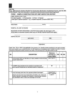 Request for Inspection Form for Construction PDF