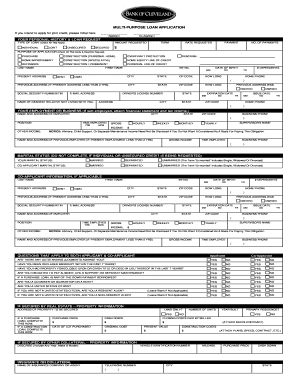 Loan Application Form Bank of Cleveland