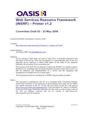 WSRF Docs Oasis Open Oasis Docs Oasis Open  Form