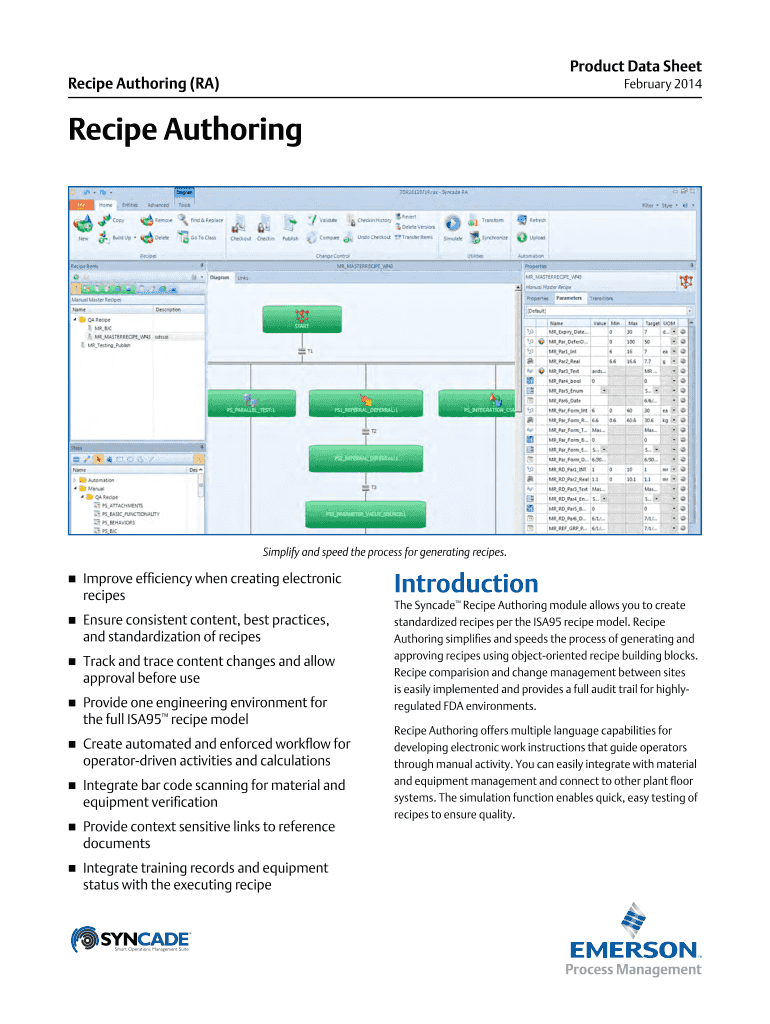 Recipe Authoring RA  Form