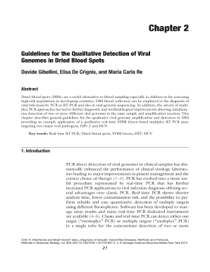 Guidelines for the Qualitative Detection of Viral  Form