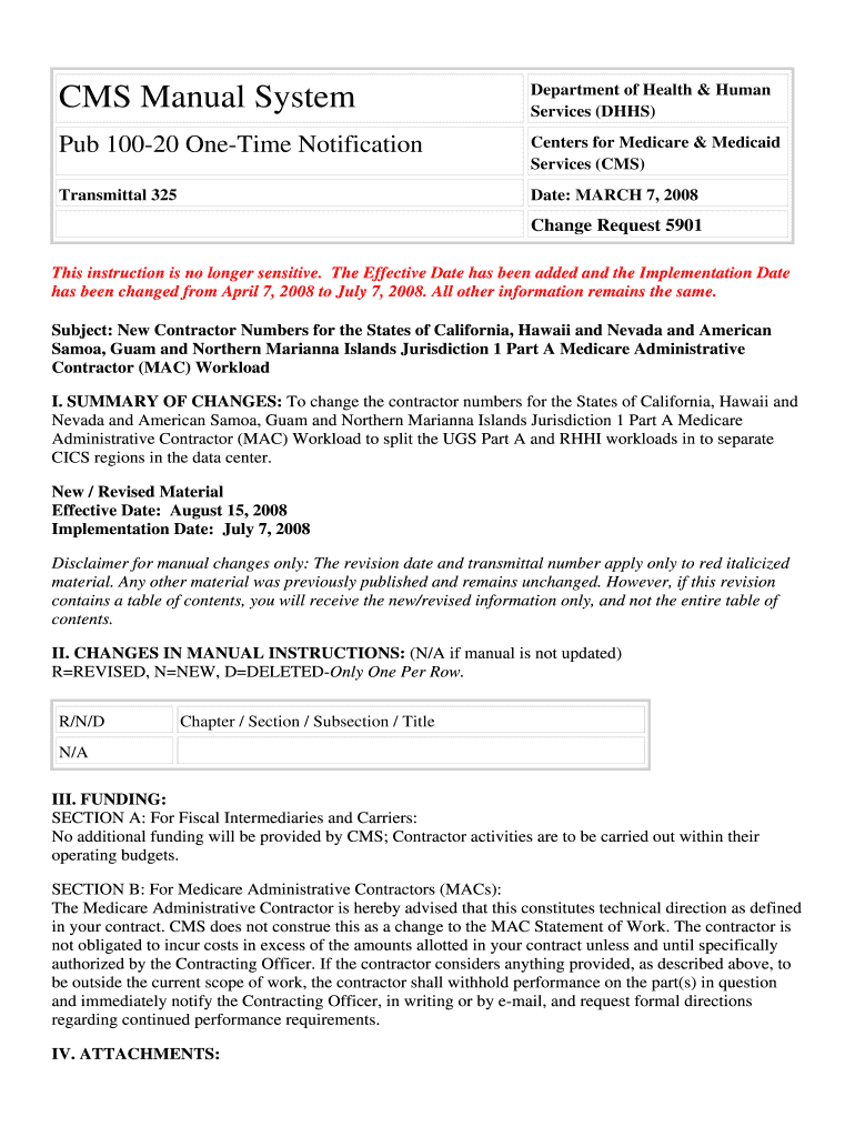 Change Request 5901 Cms  Form