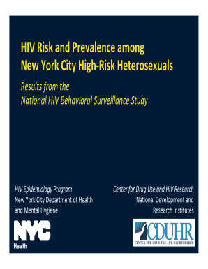 HIV Risk and Prevalence among New York City High NYC Gov Nyc  Form