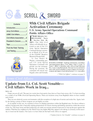 Winter Civil Affairs Association Civilaffairsassoc Form