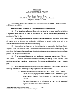 AMENDED ADMINISTRATIVE POLICY Kitsap County Government  Form