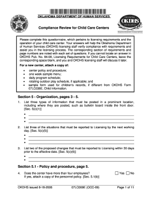 Form 07lc069e Occ 69 Okdhs Oklahoma Department of Human