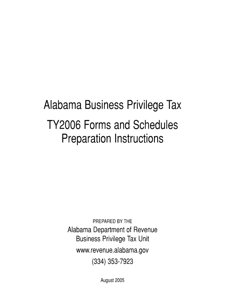 TY2006 Alabama Form CPT Alabama Department of Revenue Revenue Alabama