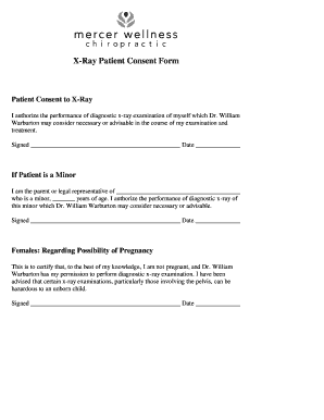Chiropractic X Ray Forms PDF