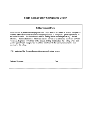 Xray Consent Form