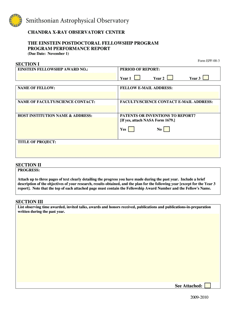 CHANDRA X RAY OBSERVATORY CENTER  Form