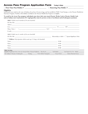 Access Pass Application Form