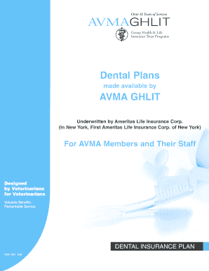 Dental Insurance Plan AVMA GHLIT Secure Avmaghlit  Form