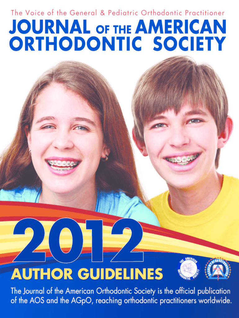 For Tier Advancement &amp; Publication in the American Orthodontic  Form