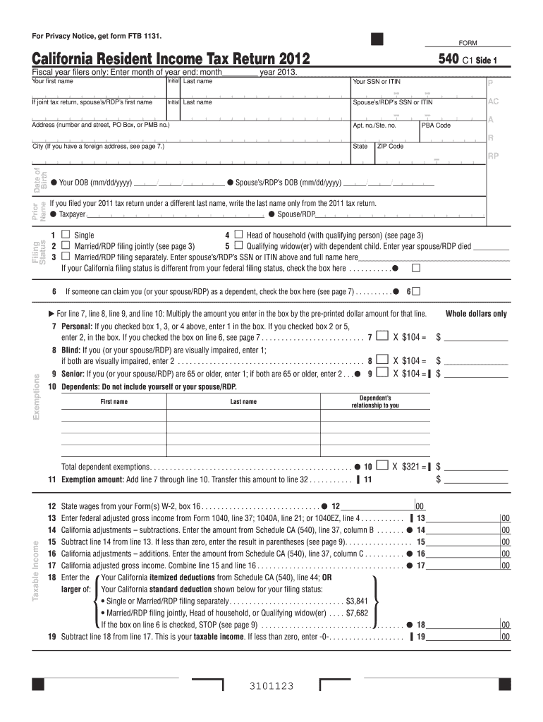 540 Form