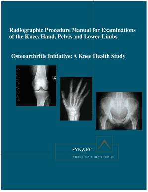 OAI X Ray Manual Osteoarthritis Initiative  Form