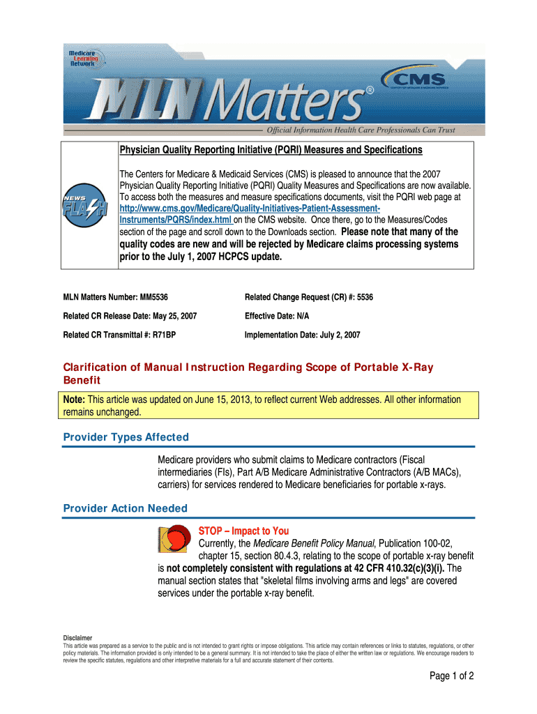 Article Centers for Medicare &amp; Medicaid Services Cms  Form