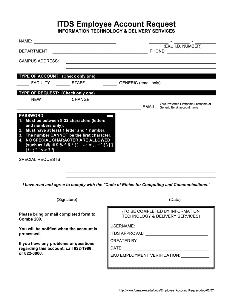 STAFF HANDBOOK Human Resources Eastern Kentucky University  Form