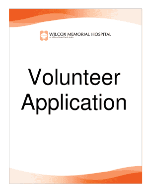 Download Volunteer Application Form Wilcox Health System Wilcoxhealth