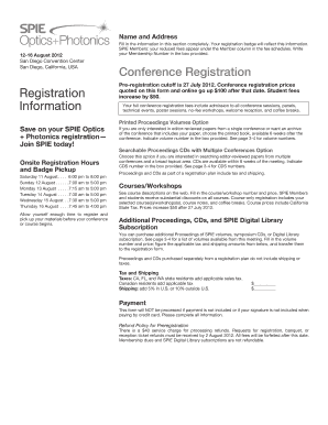 OP12 PDF Registration Form SPIE