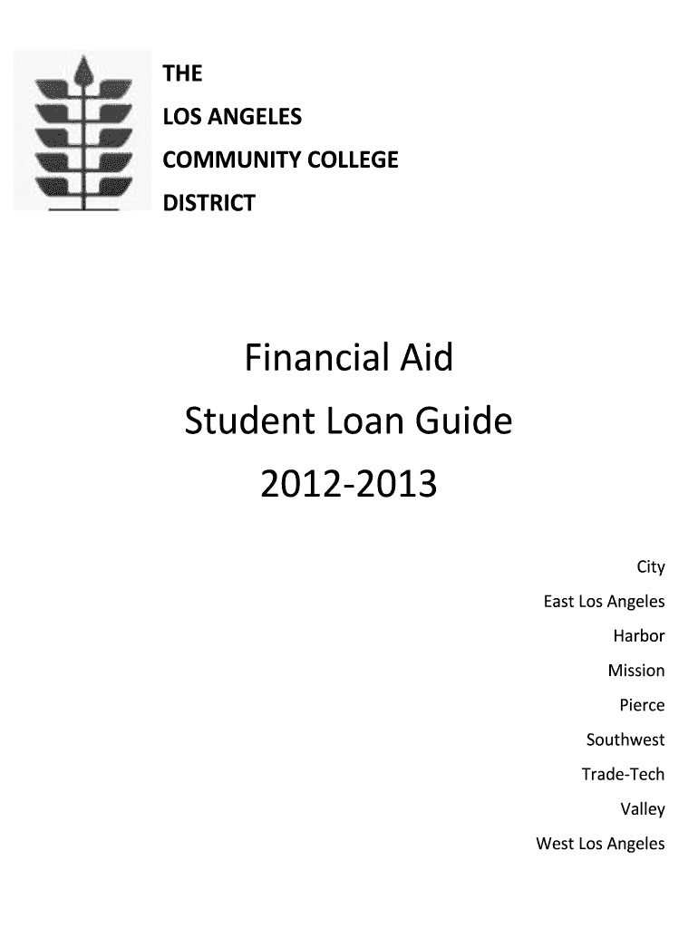 Student Loan Guide Wlac  Form
