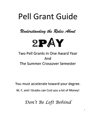 Calculating Pell Grant Lifetime Eligibility UsedFederal Student Aid  Form