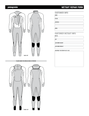 Patagonia Repair Form