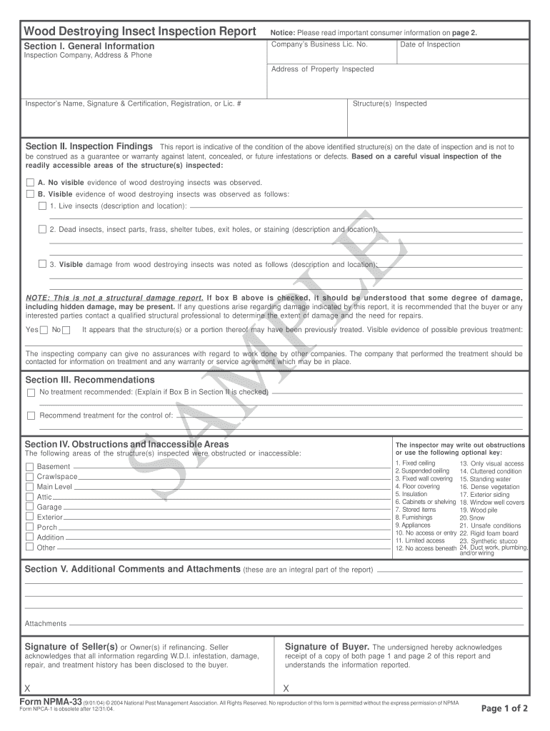 Npma 33 PDF  Form