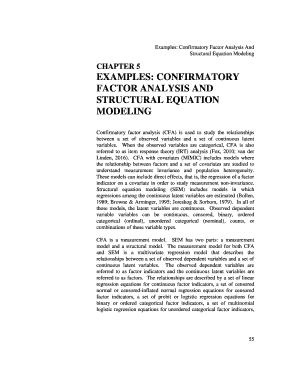 Examples Confirmatory Factor Analysis and  Form