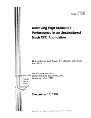 Achieving High Sustained Performance in an Unstructured Mesh E Reports Ext Llnl