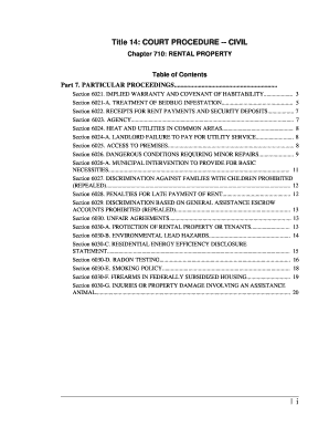 Chapter 710 RENTAL PROPERTY  Form