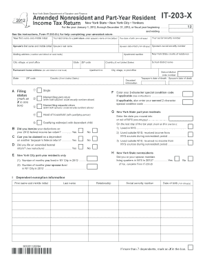 Amended it 203 Form