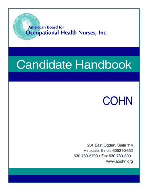 Occupational Health Nurses, Inc Abohn  Form