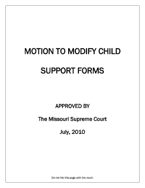 Motion to Modify Child Support Form Family Court Forms for Self