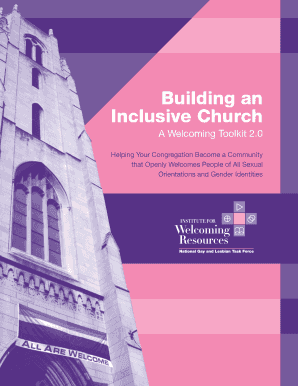 How to Become a Welcoming Church the Institute for Welcoming  Form