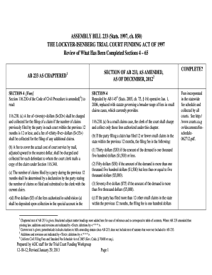 A Review of What Has Been Completed Sections California Courts  Form