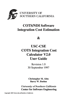Guide USC COTS Tool V2 0 DOC  Form