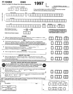 IT1040 Instructions Ohio Department of Taxation  Form