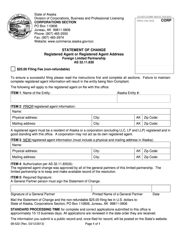 08 522 Statement of Change FORM DOC Child and Dependent Care Expenses
