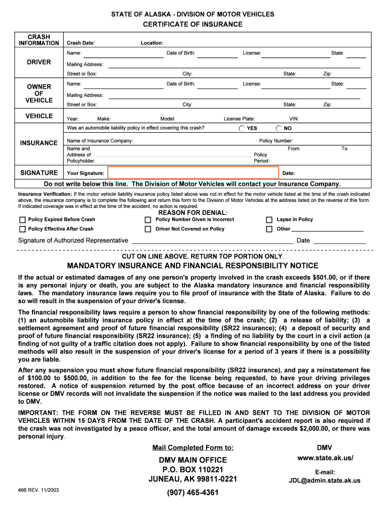 To Download Proof of Insurance North Pole Police Department Northpolepolice  Form