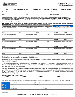 BusinessAccountATMCardApplication052610Intranet DOC  Form