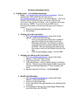 Foreclosure Information Sources Morpc