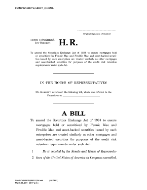 To Amend the Securities Exchange Act of 1934 to Ensure Mortgages Held Financialservices House  Form