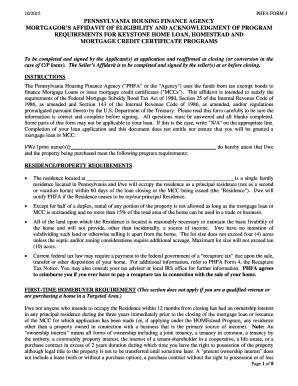 Phfa Form 3